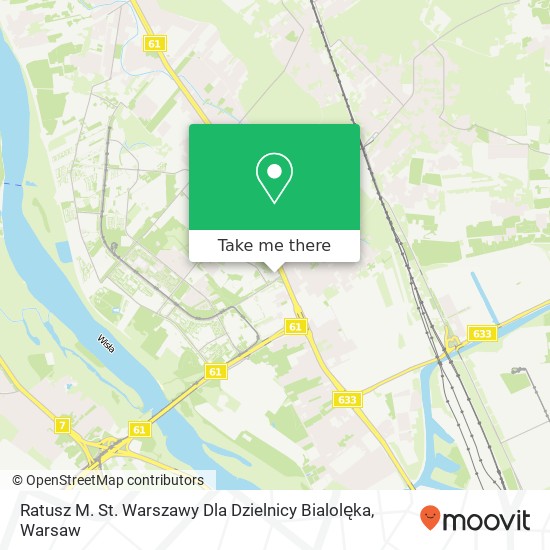 Ratusz M. St. Warszawy Dla Dzielnicy Bialolęka map