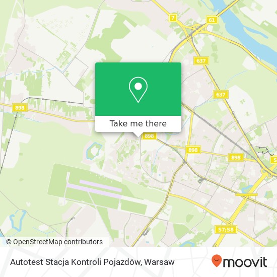 Autotest Stacja Kontroli Pojazdów map