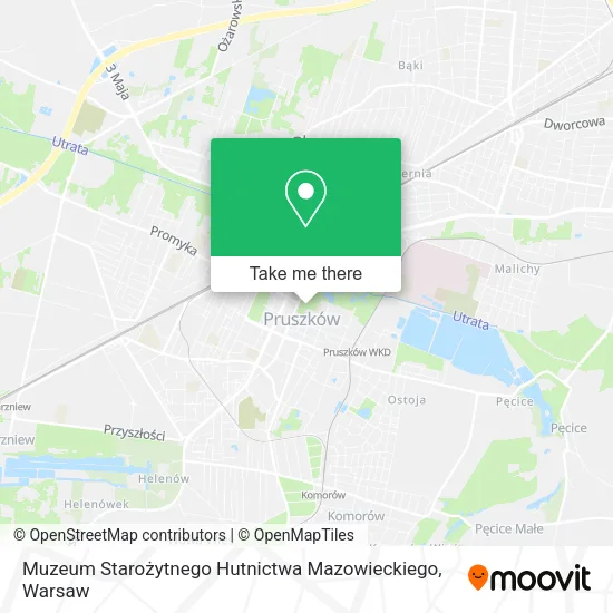 Карта Muzeum Starożytnego Hutnictwa Mazowieckiego