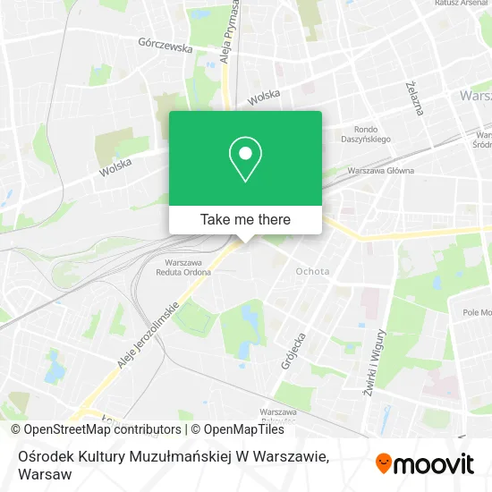 Ośrodek Kultury Muzułmańskiej W Warszawie map