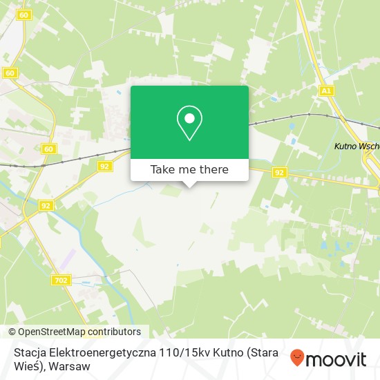 Stacja Elektroenergetyczna 110 / 15kv Kutno (Stara Wieś) map