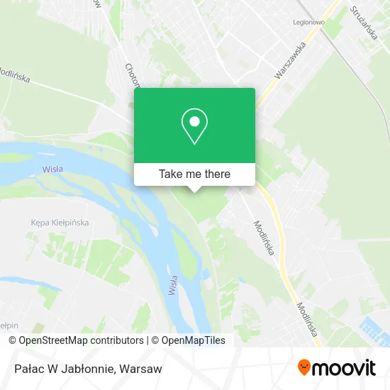 Pałac W Jabłonnie map