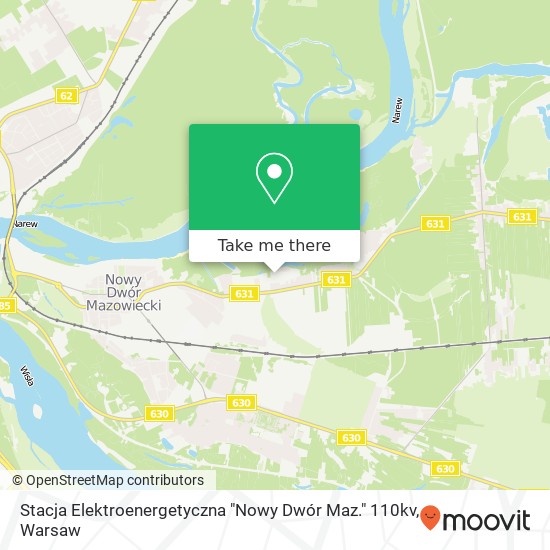 Stacja Elektroenergetyczna "Nowy Dwór Maz." 110kv map