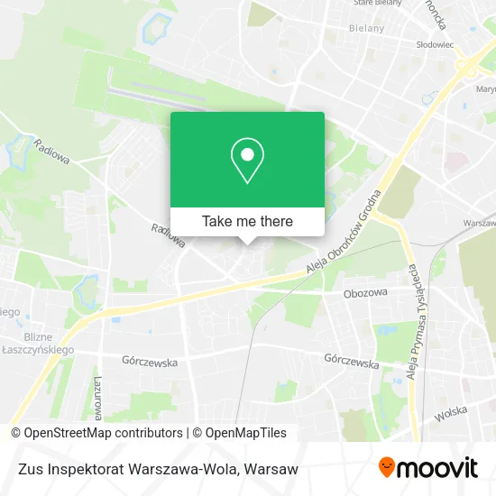 Zus Inspektorat Warszawa-Wola map