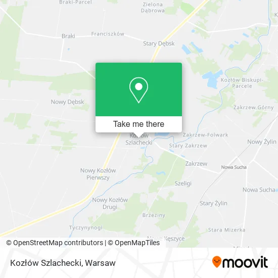 Kozłów Szlachecki map