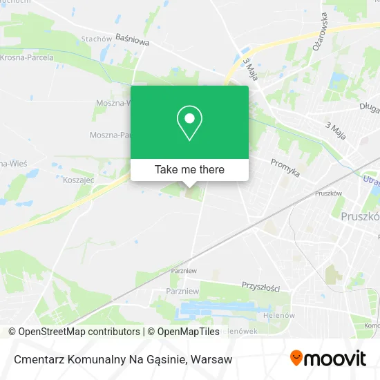 Карта Cmentarz Komunalny Na Gąsinie