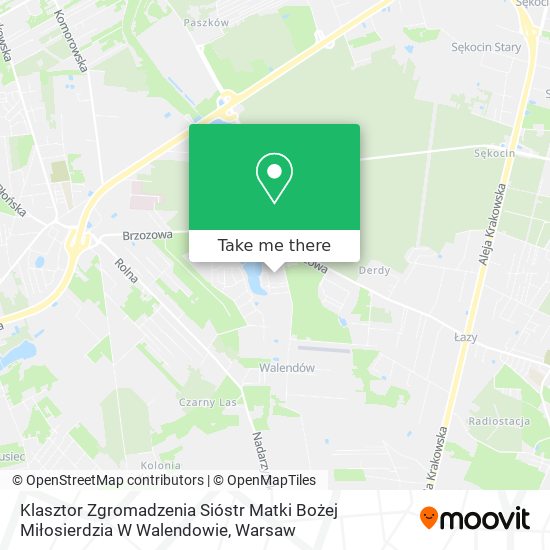 Klasztor Zgromadzenia Sióstr Matki Bożej Miłosierdzia W Walendowie map