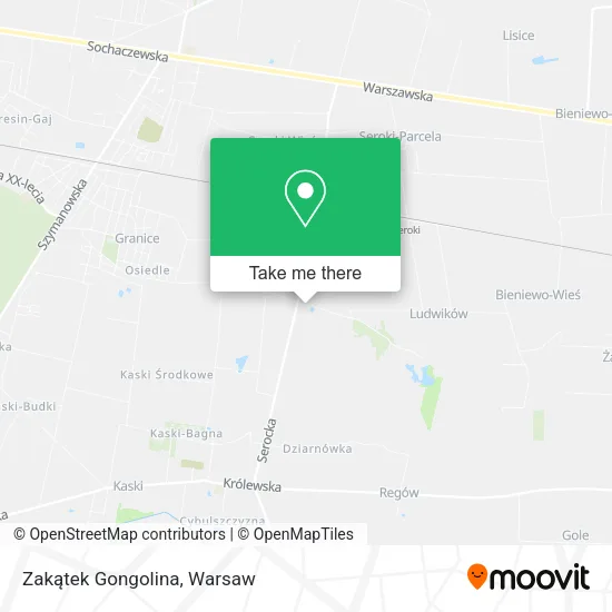 Zakątek Gongolina map