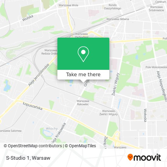 How to get to S-Studio 1 in Warsaw by Bus, Metro, Light Rail or Train?