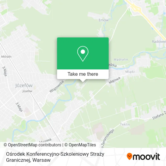 Ośrodek Konferencyjno-Szkoleniowy Straży Granicznej map