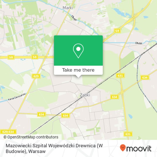 Mazowiecki Szpital Wojewódzki Drewnica (W Budowie) map