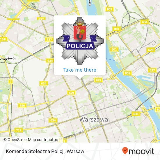 Карта Komenda Stołeczna Policji