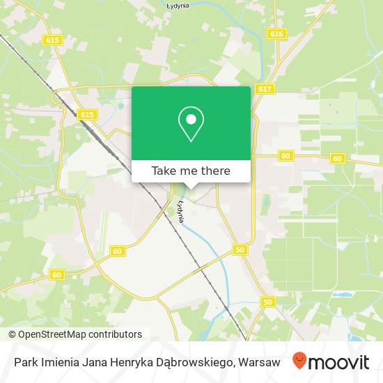 Park Imienia Jana Henryka Dąbrowskiego map