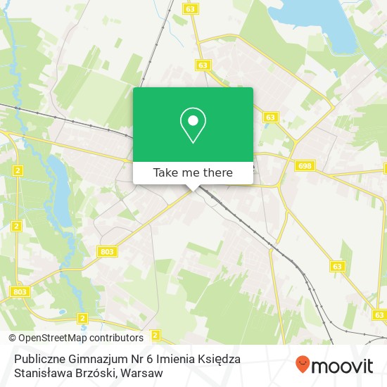 Publiczne Gimnazjum Nr 6 Imienia Księdza Stanisława Brzóski map