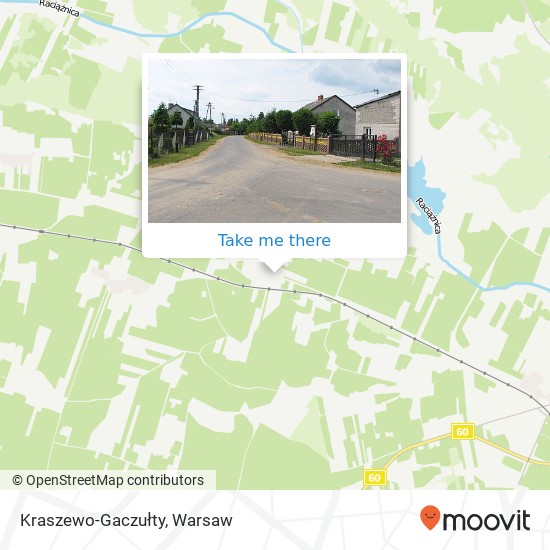 Kraszewo-Gaczułty map