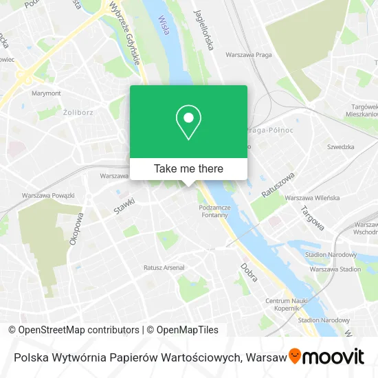 Polska Wytwórnia Papierów Wartościowych map
