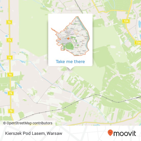 Kierszek Pod Lasem map