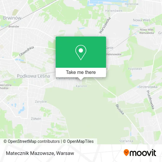 Matecznik Mazowsze map