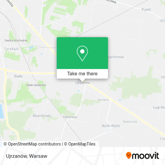 Ujrzanów map