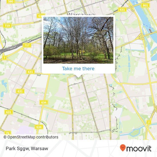 Park Sggw map