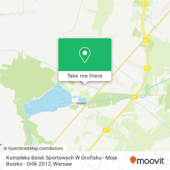 Kompleks Boisk Sportowych W Orońsku - Moje Boisko - Orlik 2012 map