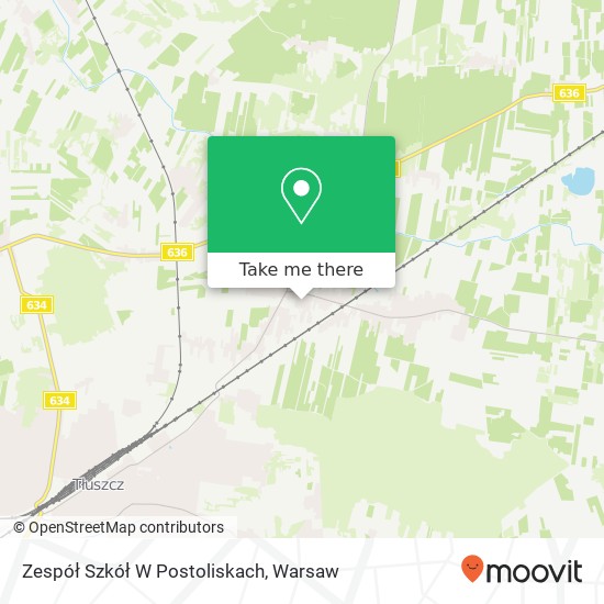 Zespół Szkół W Postoliskach map