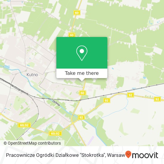 Pracownicze Ogródki Działkowe "Stokrotka" map