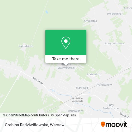 Grabina Radziwiłłowska map