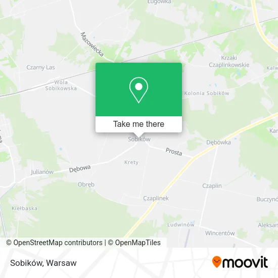 Sobików map