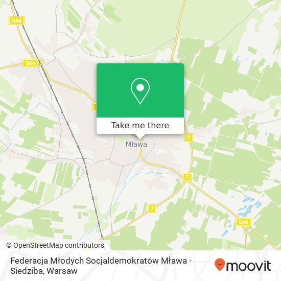 Federacja Młodych Socjaldemokratów Mława - Siedziba map