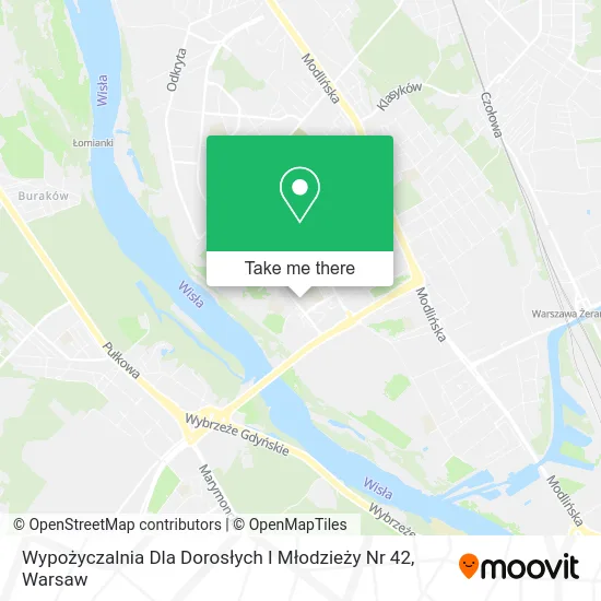 Wypożyczalnia Dla Dorosłych I Młodzieży Nr 42 map