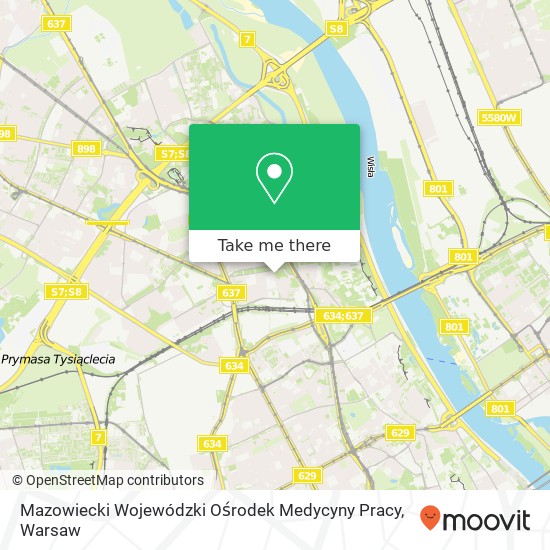 Mazowiecki Wojewódzki Ośrodek Medycyny Pracy map