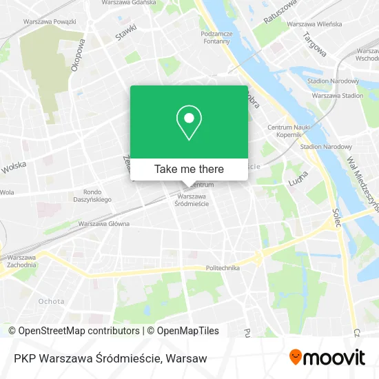 PKP Warszawa Śródmieście map