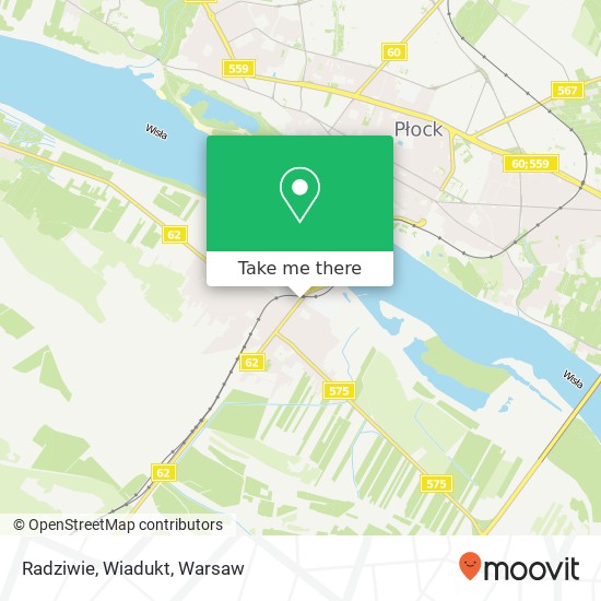 Radziwie, Wiadukt map