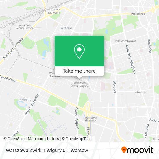 Warszawa Żwirki I Wigury 01 map