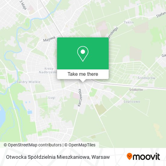 Otwocka Spółdzielnia Mieszkaniowa map