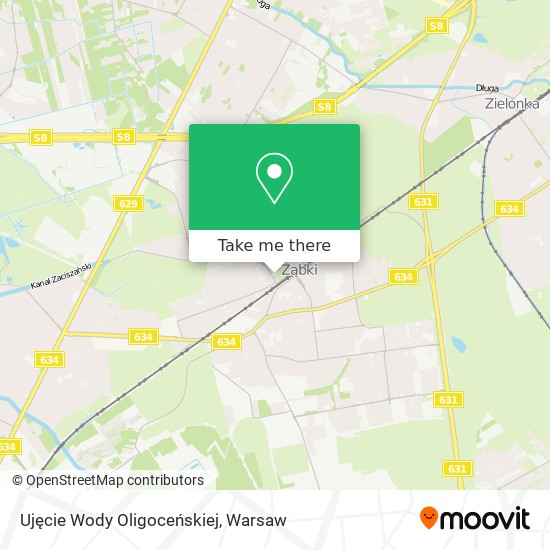 Ujęcie Wody Oligoceńskiej map