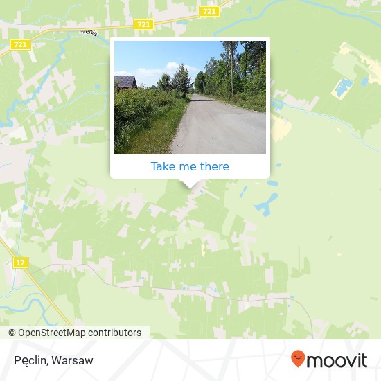 Pęclin map