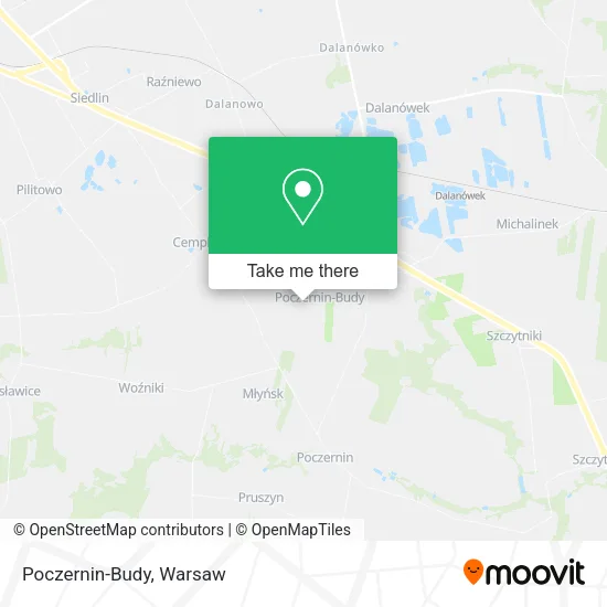 Карта Poczernin-Budy