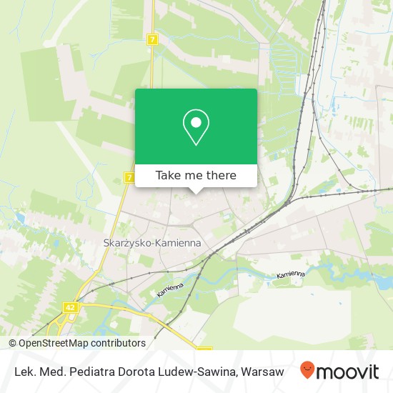 Lek. Med. Pediatra Dorota Ludew-Sawina map