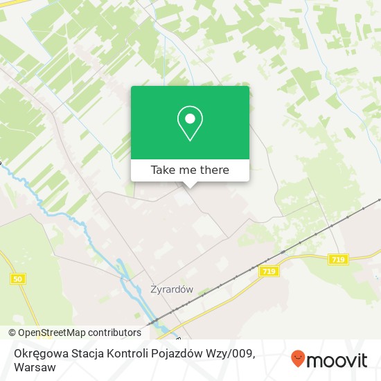 Карта Okręgowa Stacja Kontroli Pojazdów Wzy / 009