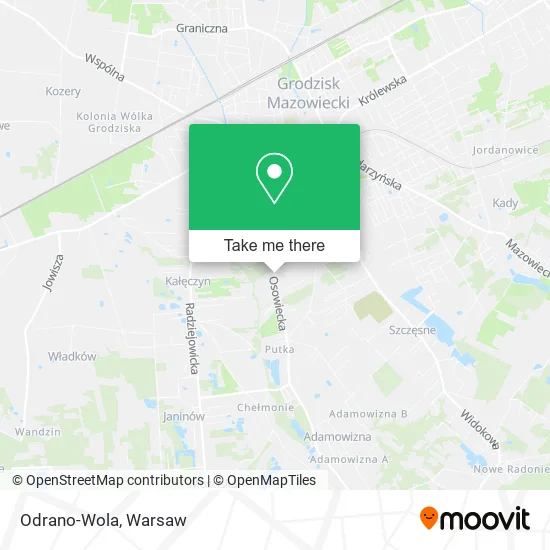 Odrano-Wola map