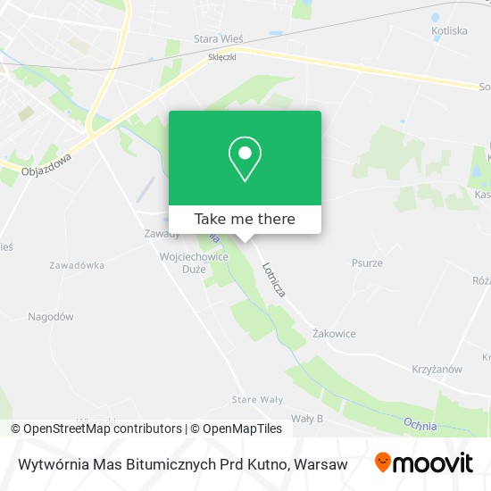 Wytwórnia Mas Bitumicznych Prd Kutno map