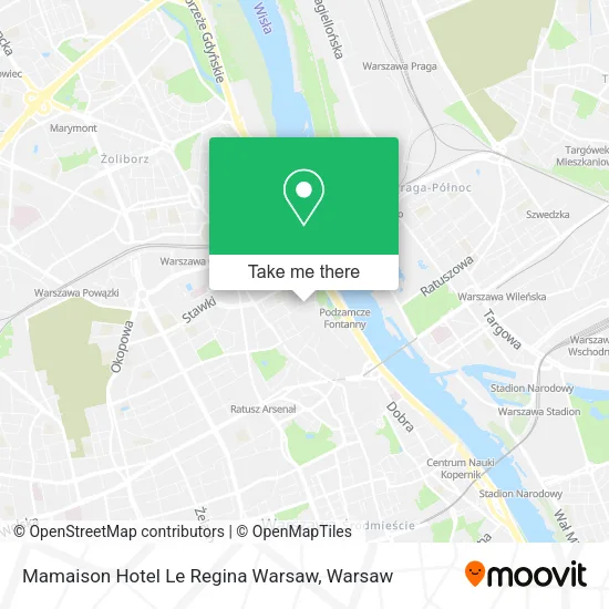 Mamaison Hotel Le Regina Warsaw map