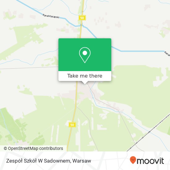 Zespół Szkół W Sadownem map