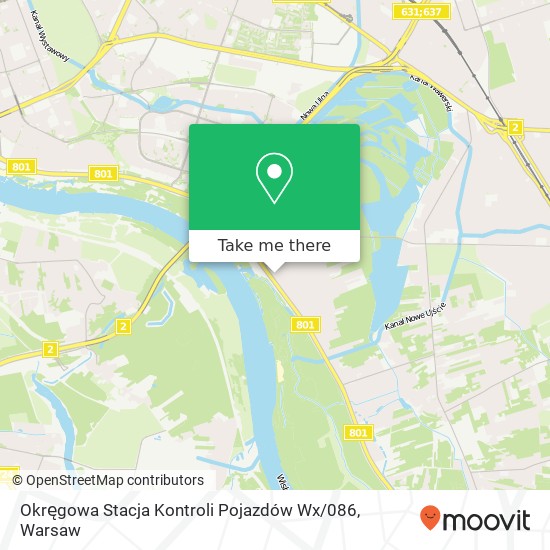 Карта Okręgowa Stacja Kontroli Pojazdów Wx / 086