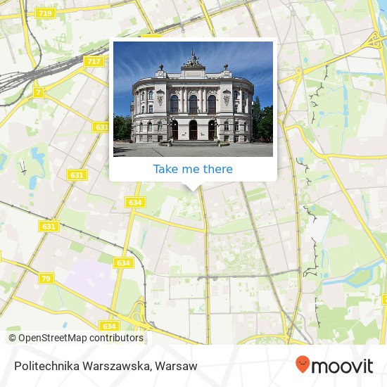 Politechnika Warszawska map