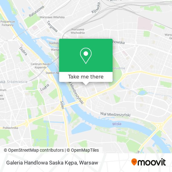 Galeria Handlowa Saska Kępa map