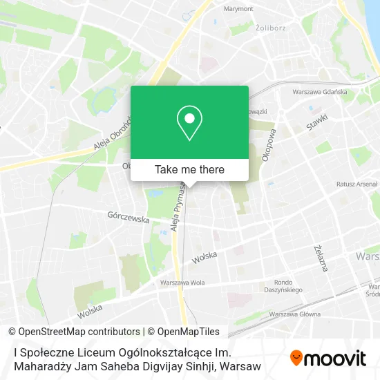 I Społeczne Liceum Ogólnokształcące Im. Maharadży Jam Saheba Digvijay Sinhji map