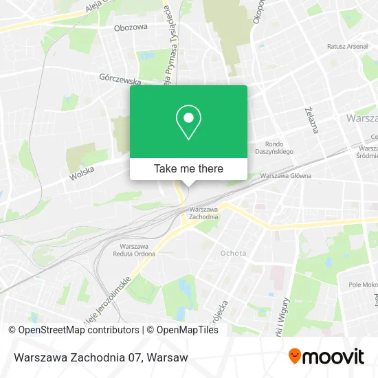 Карта Warszawa Zachodnia 07